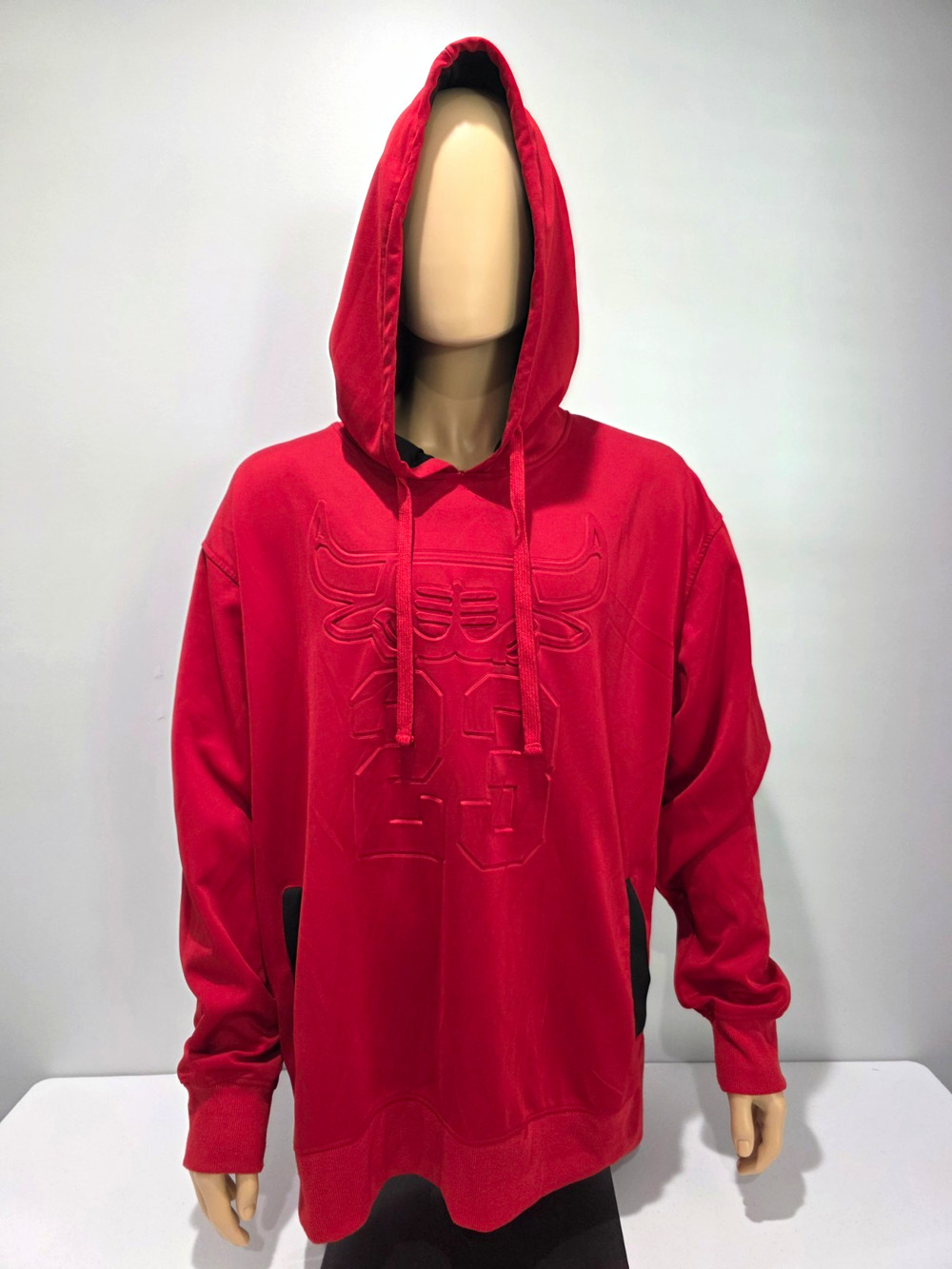 Chicago Bulls #23 Hoodie Mens 3XL Sacred Crown Red Embossed Pullover NBA